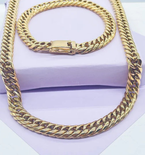 Miami Cuban chain set