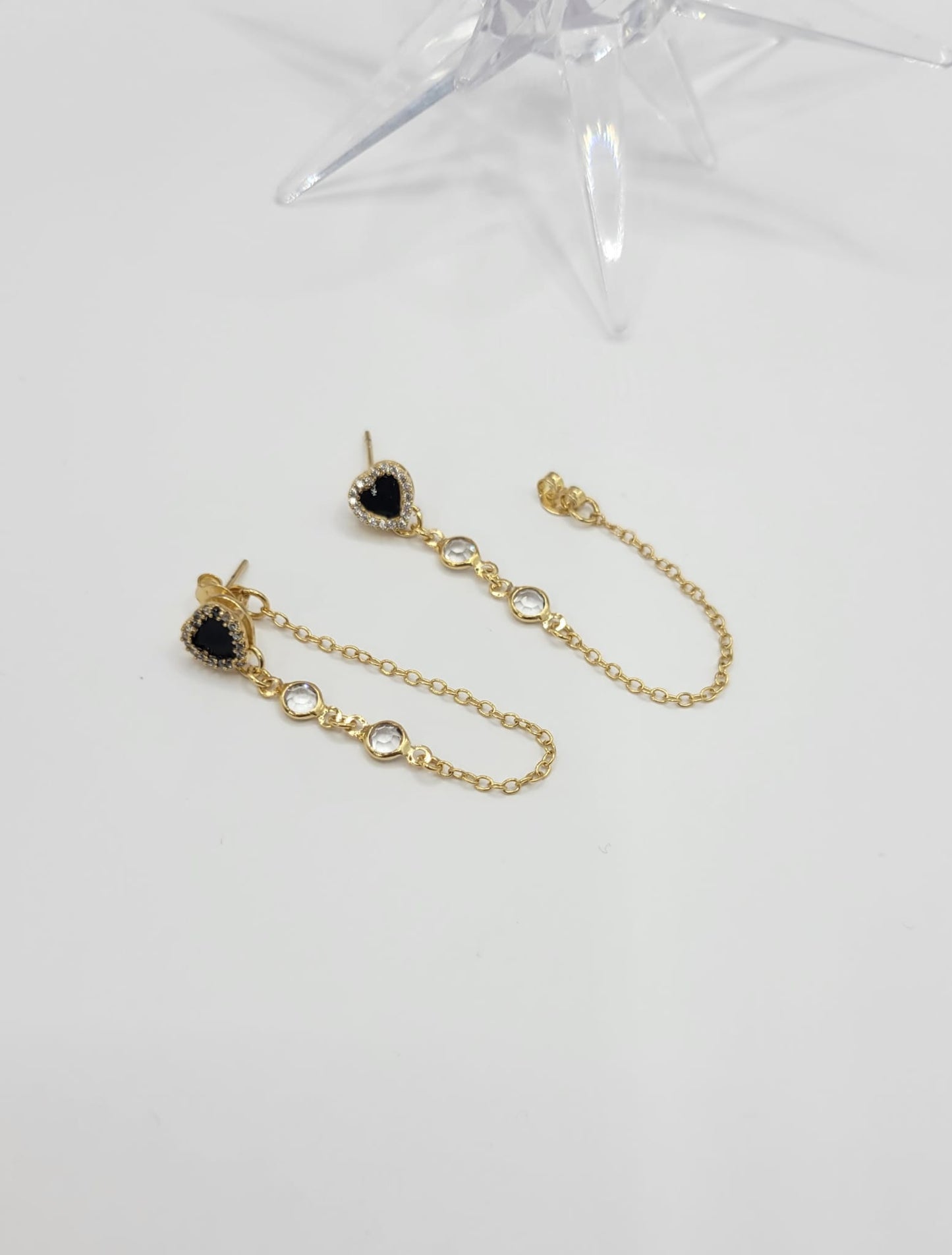 Black Heart Earrings