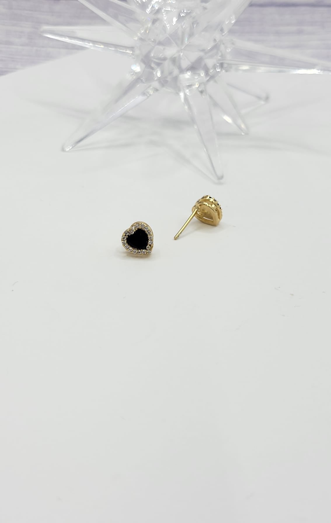 Black Heart Earrings