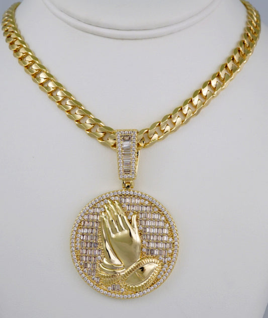 God Hands Chain and Pendent