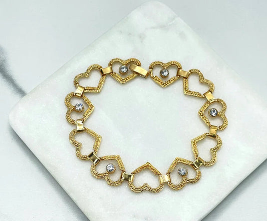 Heart Bracelet with Diamonds