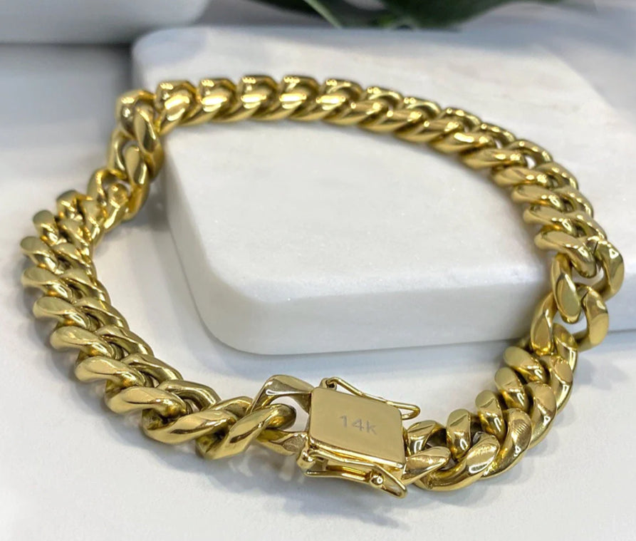 Miami Cuban link anklet